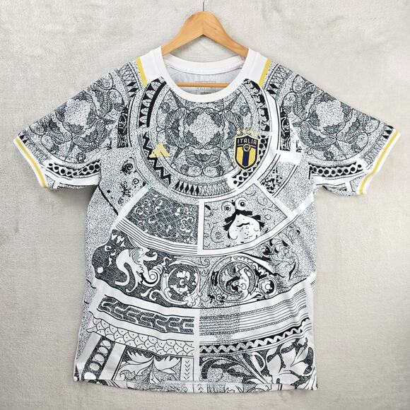 Adidas Italy Special Edition Soccer Jersey Mens XXL Slim Fit Medusa AOP Futbol - Picture 1 of 13